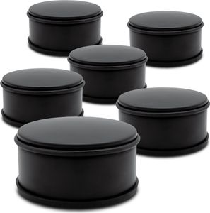 6er Set Türstopper 1,1 Kg - ca. 11 x 5,5 cm - Farbe: schwarz (6er) 6er Set Türstopper 1,1 Kg - ca. 11 x 5,5 cm - Farbe: schwarz (6er)