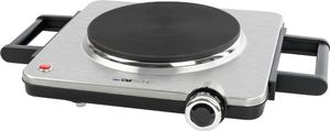 CLATRONIC 263986 Jednoplotýnkový vařič CLATRONIC EKP 3788 E, nerez/černá barva