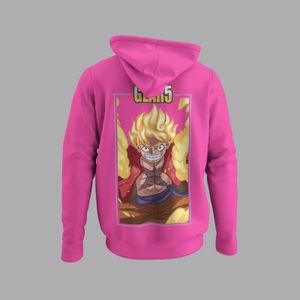 Bio Damen Hoodie Retro Anime One Piece Gear 5 Monkey D. Luffy Streetwear Anime Geek Nred Oatki Fashion