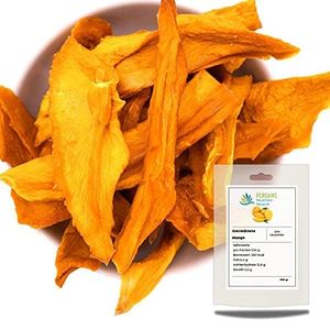 Pergamo Getrocknete  Mango 500 GR | 100% Natur Trockenfrüchte | Ohne Zuckerzusatz | Ohne Schwefel ohne Zusatzstoffe | Premium Getrocknete Mango