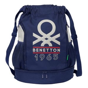 Batoh pre deti Benetton Varsity Grey Navy blue 35 x 40 x 1 cm