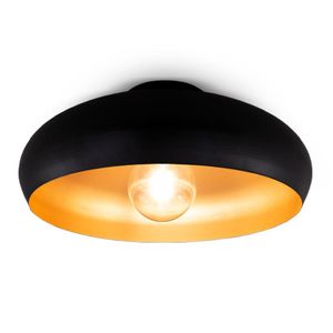 Deckenleuchte Retro schwarz-gold Deckenlampe Wohnzimmer Flur Schlafzimmer E27