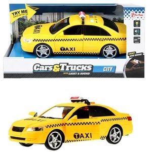 Toi-toys Auto als Taxi mit Rückzug Licht und Sound