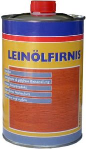 1 Liter Leinöl - Firnis Holzimprägnierung & zum Herstellen von Ölfarben inkl. Pinsel zum Auftragen