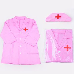 Kinder Arzt Krankenschwester Set Doktor Rollenspiel Spielzeug Arztkittel Arzt Kostüm Geschenke Ab 3-6 Jahre Jungen Mädchen (Rosa)