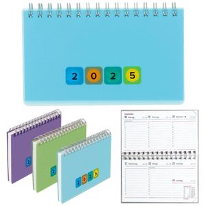 Herlitz Schreibtischkalender Mini Protect 2025, Jahr / Farbe:2025 / türkis