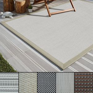 Vonkajší koberec s okrajom z plastu odolný voči poveternostným vplyvom a protišmykový Palermo 160x230 cm
