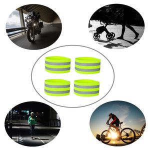 4 Stk Reflektorbänder Reflektierende Armband Outdoor Sport  Sicherheits Reflekto