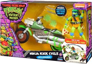Teenage Mutant Ninja Turtles Mutant Mayhem Ninja Kick Cycle With Exclusive Leonardo Figure