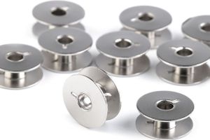 10 Spulen für Veritas Nähmaschinen Metall Nähmaschinenspulen Garnspule