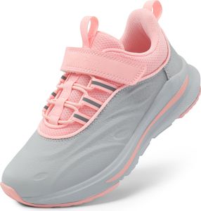 DREAM PAIRS Turnschuhe Kinder Sportschuhe Mädchen Jungen Sneaker Wasserfest Hallenschuhe Atmungsaktiv Laufschuhe Outdoor Fitnessschuhe mit Klettverschluss,Size 30,Hellgrau/Rosa,SDRS2335K