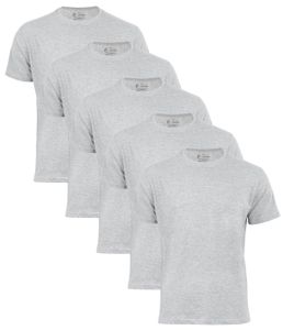 Cotton Prime® 5er Pack T-Shirt O-Neck - Tee XL Grau