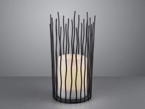 Solárna stolová lampa CORO s efektom plameňa Ø10cm výška 22cm - R55136132