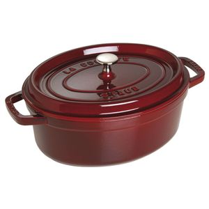 STAUB Cocotte Oval 29 cm Grenadine-Rot