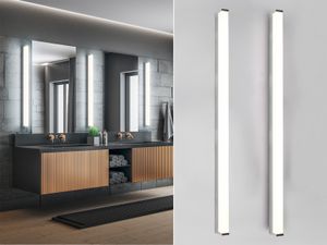 LED Badezimmer Wandleuchte Set Chrom 120cm Spiegelleuchten seitlich für Bad & WC