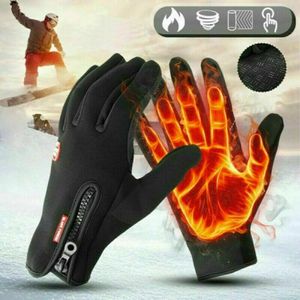 Winter Handschuhe Fahrradhandschuhe Warm Winddicht Touchscreen Handschuhe für Erwachsene, Größe: L