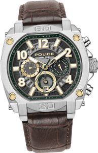 Police Leder Herren Uhr Multifunktion Armband braun Police Norwood D2UPOF0021902 Police Leder Herren Uhr Multifunktion Armband braun Police Norwood D2UPOF0021902