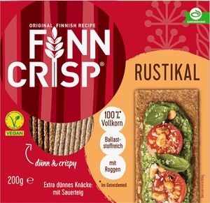 Finn Crisp Rustikal knuspriges Knäckebrot aus Roggenvollkorn 200g