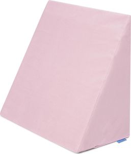 Badum - Rückenkissen, Keilkissen Bett, Memory Foam, Bezug, 60x50x30 - Hellrosa