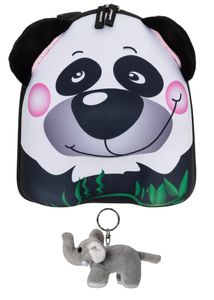 Kinderrucksack Kinder Mini Tiere Kindergartentasche für Jungen Mädchen Kleinkind 3 Jahre Fabrizio 20631-0100 Panda + Elefant-Anhänger