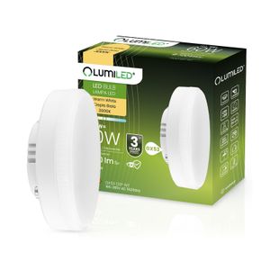 LUMILED GX53 LED, 8W žiarovka so svetelným tokom 720 lúmenov, 3000K teplá biela žiarovka, nahrádza 60W halogénové žiarovky, 120° uhol vyžarovania LED svetelný zdroj energeticky úsporná žiarovka