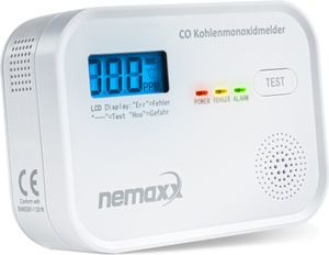 NEMAXX® Kohlenmonoxid Melder mit aukustischem & optischem Alarm – Co Melder Haus & Wohnmobil/Wohnwagen-Carbon Monoxide Detector-Kohlenmonoxidmelder NEMAXX® Kohlenmonoxid Melder mit aukustischem & optischem Alarm – Co Melder Haus & Wohnmobil/Wohnwagen-Carbon Monoxide Detector-Kohlenmonoxidmelder