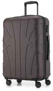 Suitline - Hartschalen-Koffer Check-In Gepäck Trolley Rollkoffer Reisekoffer, TSA, 66 cm, ca. 68 Liter, 100% ABS,Titan