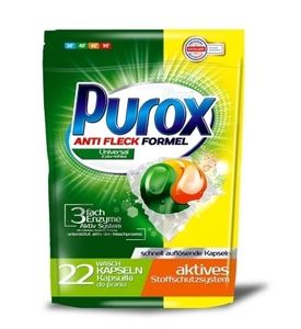 Purox Anit Fleck Formel Universal Color+White 22 Dwukomorowe Kapsułki Do Prania