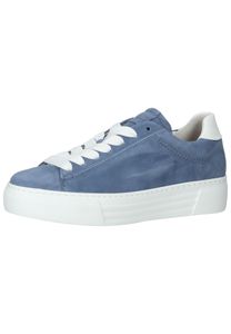 Gabor Comfort Damen Sneaker low in Blau, Größe 6
