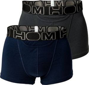 balení 2 boxerek HOM Boxerky HO1 Boxerlines M L XL 2XL, Barva:Pestrobarevné, Velikost:L, Položka:-V006 navy / grey