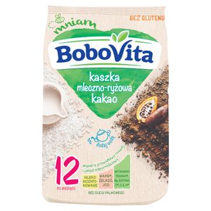 Kaszka mleczno-ryżowo-kakaowa Bobovita po 12 miesiącach 230 G