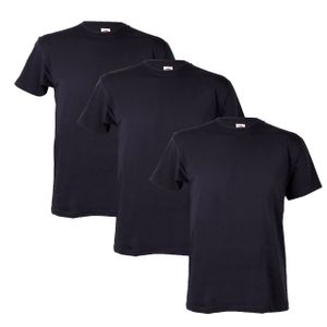 3 Stück FRUIT OF THE LOOM Herren T-Shirts, Schwarz  , Größe:XL