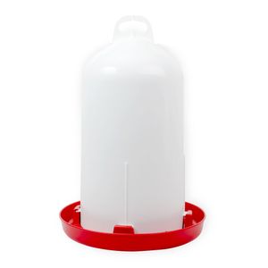 Doppelmanteltränke 12 Liter - eine leicht befüllbare Wassertränke aus bruchfestem Kunststoff mit Bajonettverschluss - Hühner Zubehör.