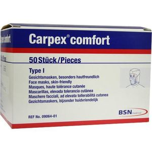 Carpex Comfort Masken, Typ: I Pack: 50 Stück | Packung (50 Stück)