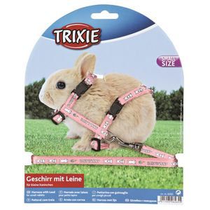 Trixie Geschirr mit Leine für kleine Kaninchen 20-33 cm / 8 mm, Leine 1,25 m