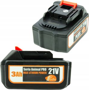 Akumulator 3Ah (10 sekcji) 21V, Seria Animal PRO, MAX Lithium PowerAKUMULATOR BATERIA 21V 3AH ROSFIX PILARKI ANIMAL PRO ZAMIENNIK DO MAKITA HQ