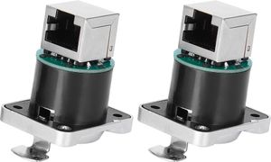 2 ks RJ45 uhlový konektor Ohňovzdorný izolátor Materiál YTRJ45 Letecká zástrčka