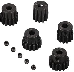 Set 5 Ritzel 11T-12T-13T-14T-15T M1 | Für Brushless-Motoren RC 1:8 Monster/Buggy/Truck | Langlebiges Metall, Für Modellbau, Schwarz Set 5 Ritzel 11T-12T-13T-14T-15T M1 | Für Brushless-Motoren RC 1:8 Monster/Buggy/Truck | Langlebiges Metall, Für Modellbau, Schwarz