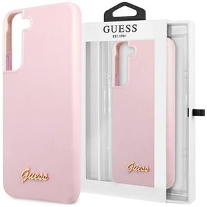 Guess GUHCS22MLSLMGLA S22 + S906 lavendel / lavendel Hardcase Silikon-Schriftzug Metall-Logo