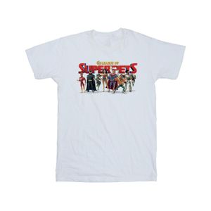 DC Comics - "DC Comics DC League Of Super-Pets Group Logo" T-Shirt für Mädchen BI16938 (152-158) (Weiß)