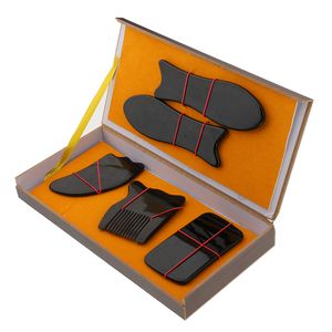 5 Stück Gua Sha Scraping Massage Werkzeug Guasha Brett für SPA Triggerpunkt Behandlung Ganzkörper Entspannung