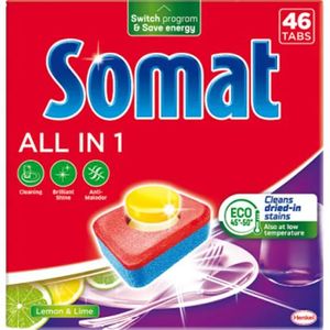 Somat 46Szt All In1 Zitrone Geschirrspüler Tabletten /372