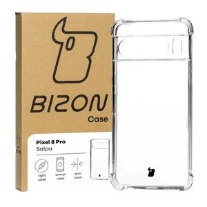 Flexible Schutzhülle für Google Pixel 8 Pro, Bizon Case Salpa, Transparent