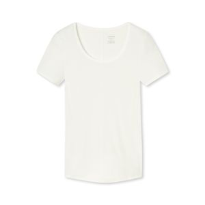 SCHIESSER Damen T-Shirt - Rundhals, Unterhemd, Personal Fit, Basic, Stretch Weiß L