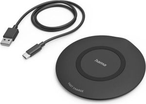 Wireless Charger "QI-FC15", 15 W, kabelloses Smartphone-Ladepad, Schwarz (00201674)