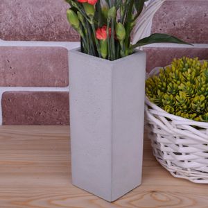 Vase "Becca" Design aus Beton grau Deko Wohnzimmer Küche Tisch Fenster Balkon Handarbeit Unikat