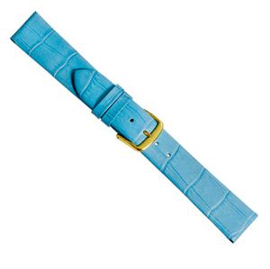 Louisiana Clip Ersatzband Uhrenarmband Kalbsleder Blau 20471G, Stegbreite:20mm