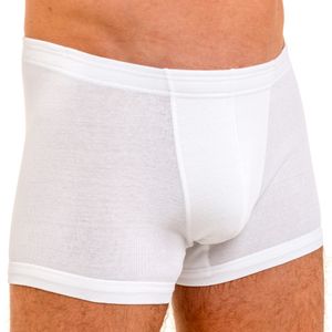 HERMKO 3901 Herren Pant aus 100% Baumwolle mit elastischem Börtchen, Größe:D 7 = EU XL, Farbe:weiß
