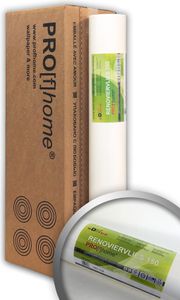 Profhome Renoviervlies 150 g Malervlies Vlies glatte überstreichbare reißfeste Vliesvliestapete weiß 1 Kart. 4 Rollen 75 qm