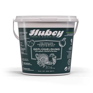 Hubey Hühnerdung 5 Kg Universaldünger Naturdung & Bodenaktivator aus Hühnermist